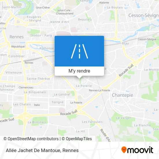 Allée Jachet De Mantoue plan