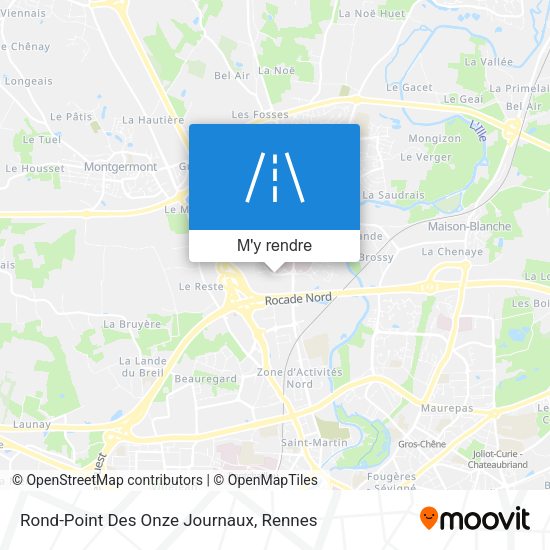Rond-Point Des Onze Journaux plan