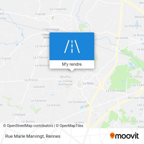 Rue Marie Marvingt plan
