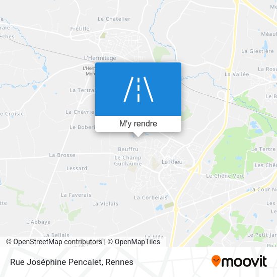 Rue Joséphine Pencalet plan