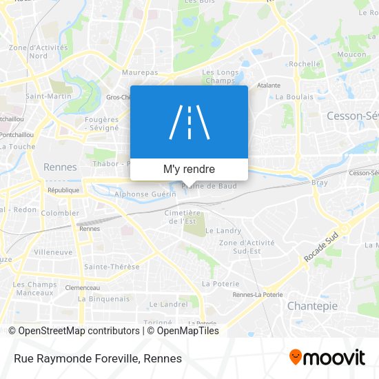 Rue Raymonde Foreville plan