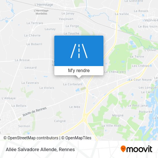 Allée Salvadore Allende plan