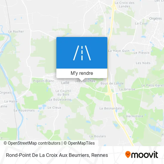 Rond-Point De La Croix Aux Beurriers plan