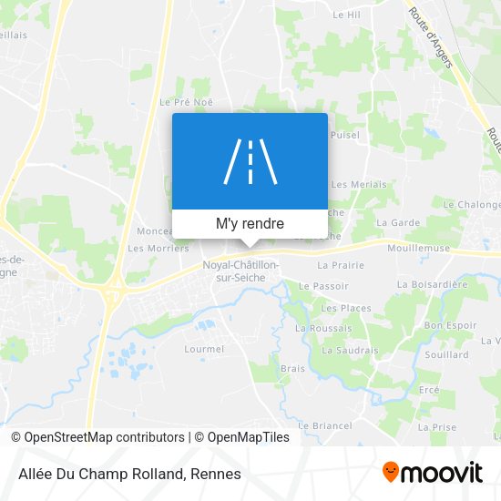 Allée Du Champ Rolland plan