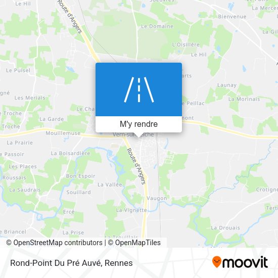 Rond-Point Du Pré Auvé plan