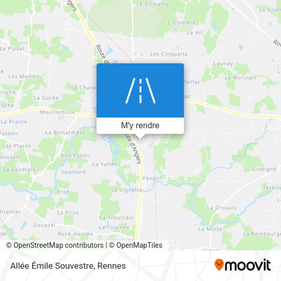 Allée Émile Souvestre plan