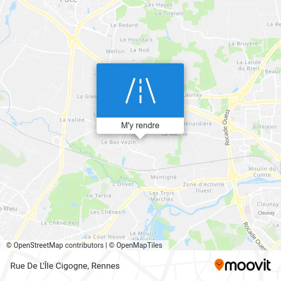 Rue De L'Île Cigogne plan