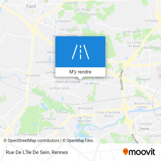 Rue De L'Île De Sein plan