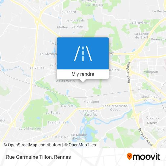 Rue Germaine Tillon plan