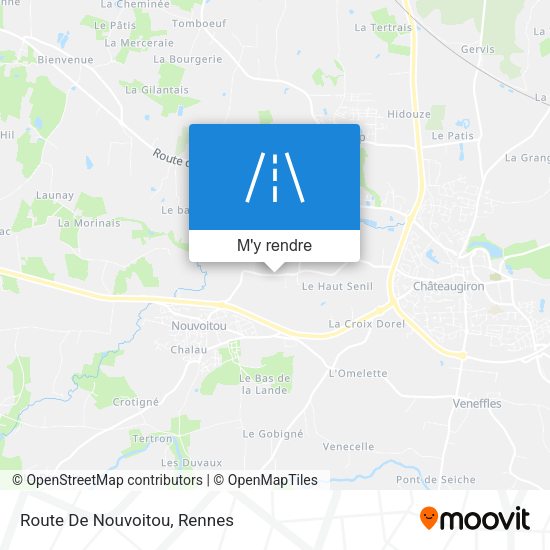 Route De Nouvoitou plan