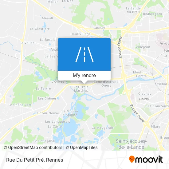 Rue Du Petit Pré plan