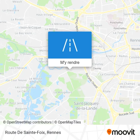 Route De Sainte-Foix plan