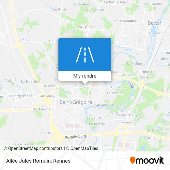Allée Jules Romain plan