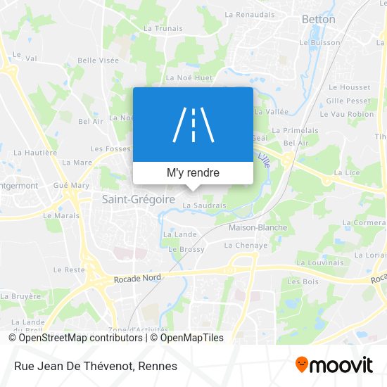 Rue Jean De Thévenot plan
