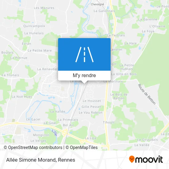 Allée Simone Morand plan