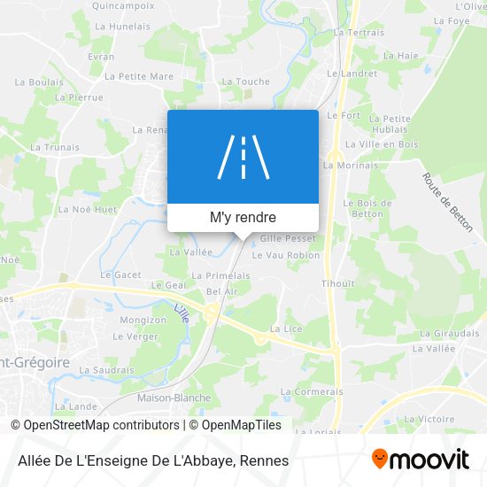 Allée De L'Enseigne De L'Abbaye plan