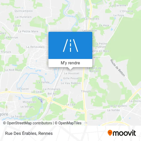 Rue Des Érables plan