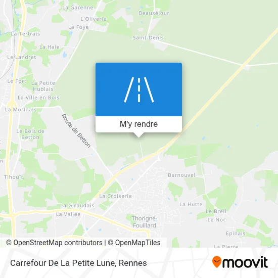 Carrefour De La Petite Lune plan