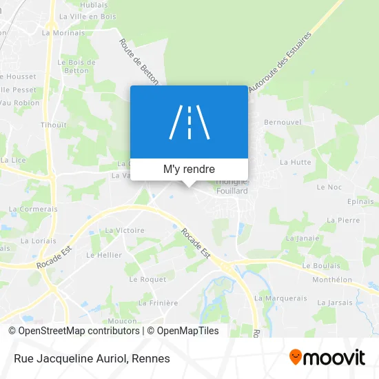 Rue Jacqueline Auriol plan