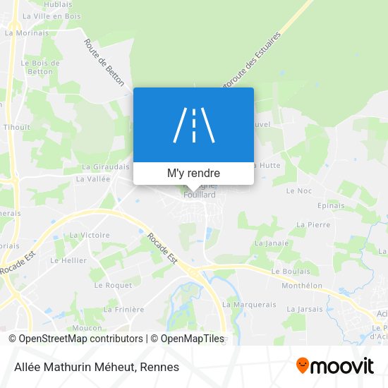 Allée Mathurin Méheut plan