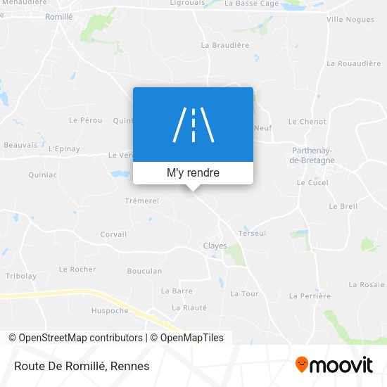 Route De Romillé plan