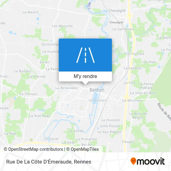 Rue De La Côte D'Émeraude plan