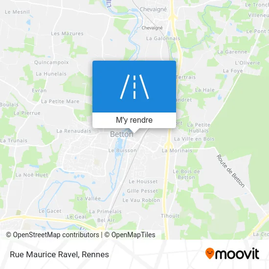 Rue Maurice Ravel plan