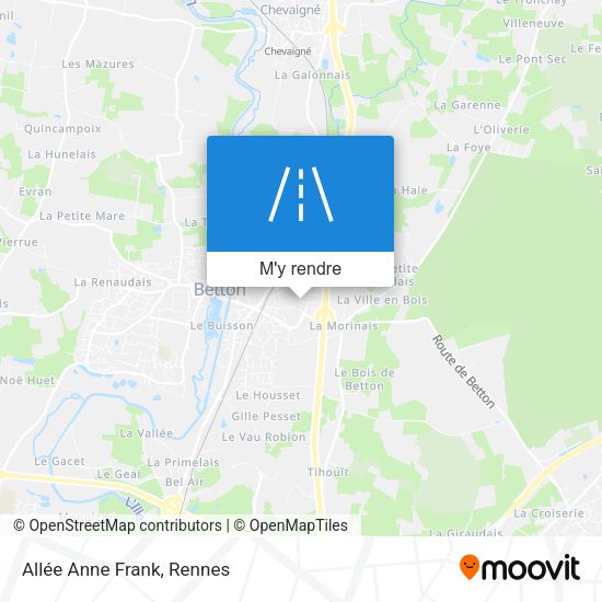 Allée Anne Frank plan