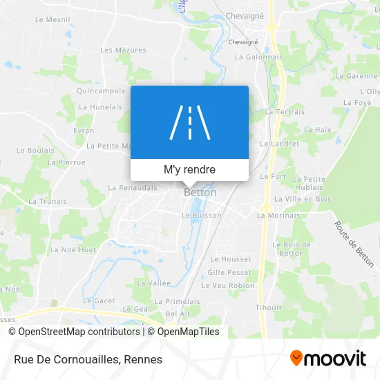 Rue De Cornouailles plan