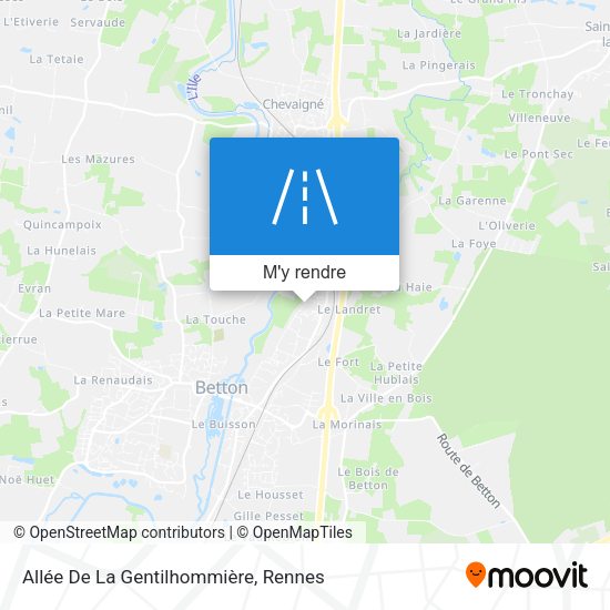Allée De La Gentilhommière plan