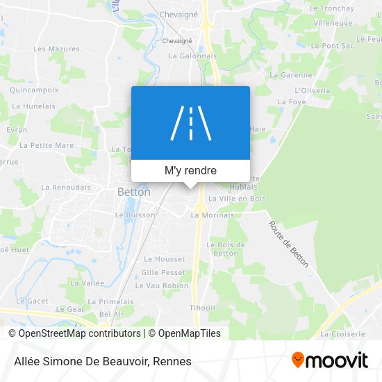 Allée Simone De Beauvoir plan