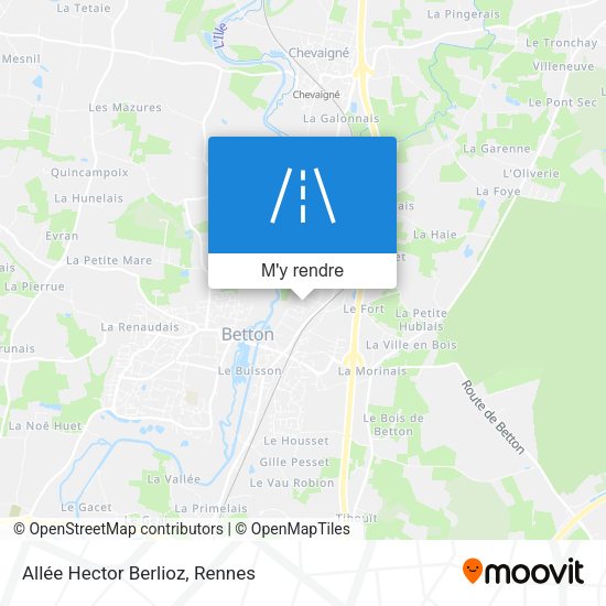 Allée Hector Berlioz plan