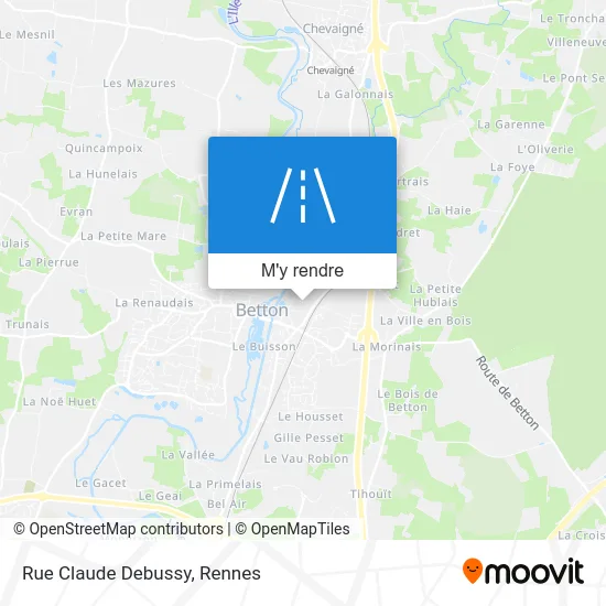 Rue Claude Debussy plan