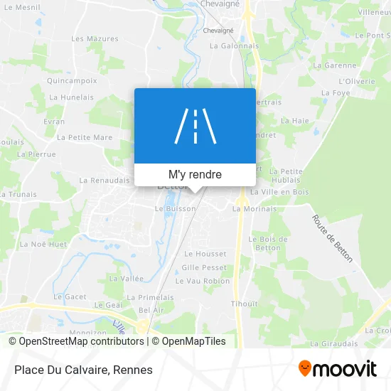 Place Du Calvaire plan