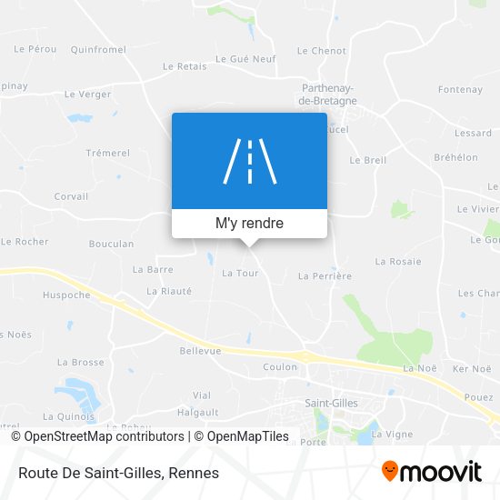 Route De Saint-Gilles plan