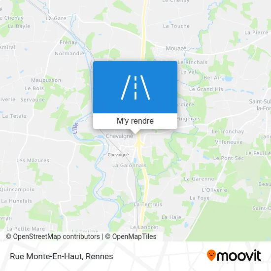 Rue Monte-En-Haut plan