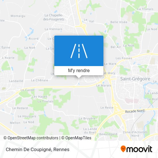 Chemin De Coupigné plan