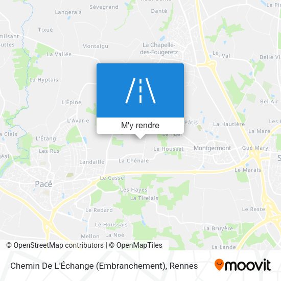 Chemin De L'Échange (Embranchement) plan