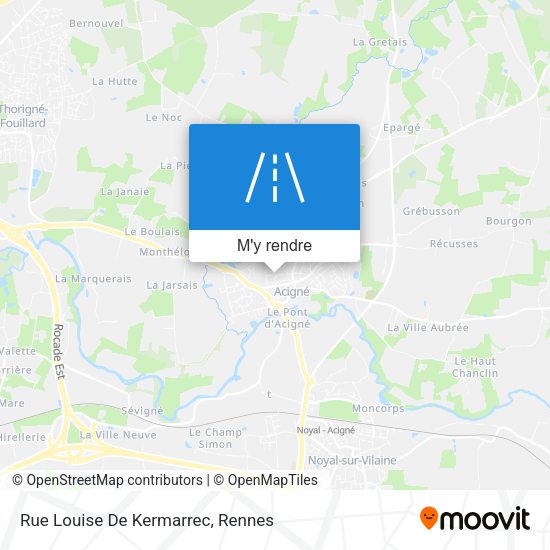Rue Louise De Kermarrec plan