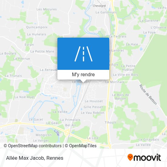 Allée Max Jacob plan
