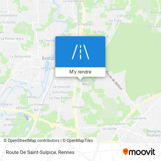 Route De Saint-Sulpice plan