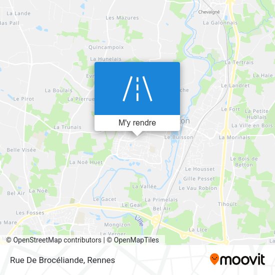 Rue De Brocéliande plan