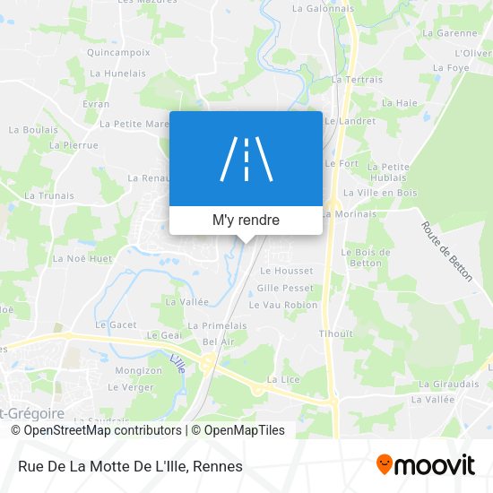 Rue De La Motte De L'Ille plan
