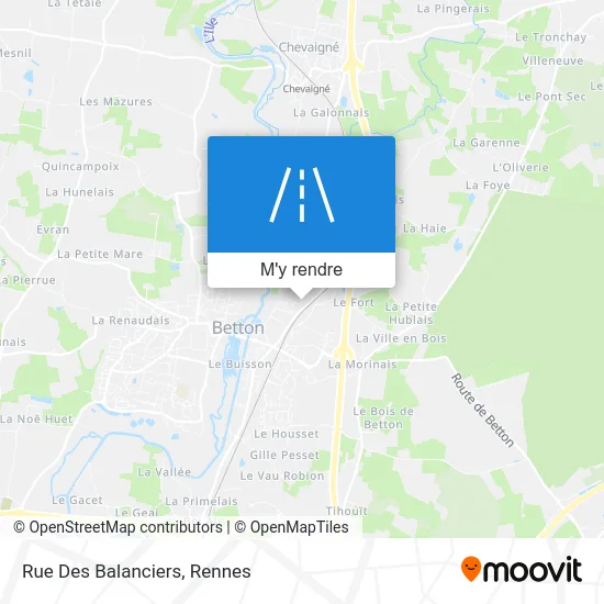 Rue Des Balanciers plan