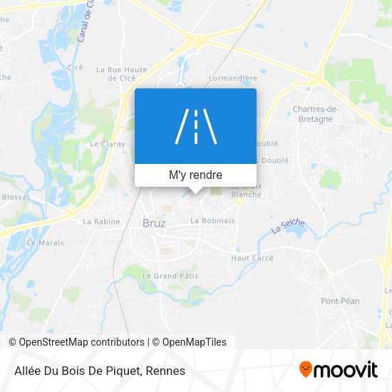 Allée Du Bois De Piquet plan