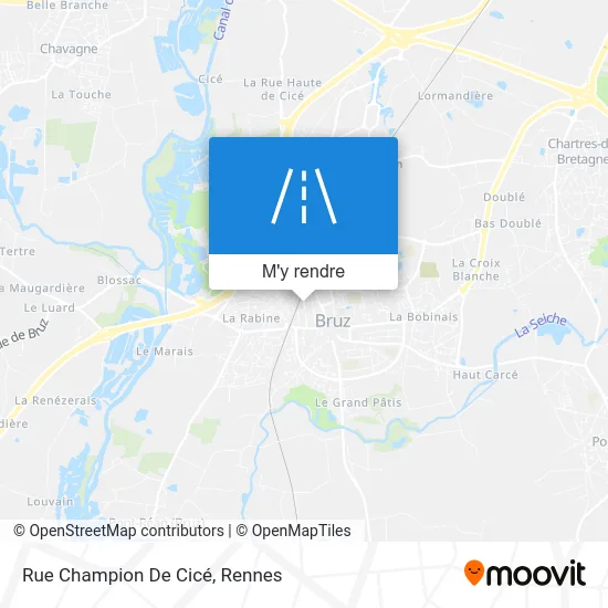 Rue Champion De Cicé plan