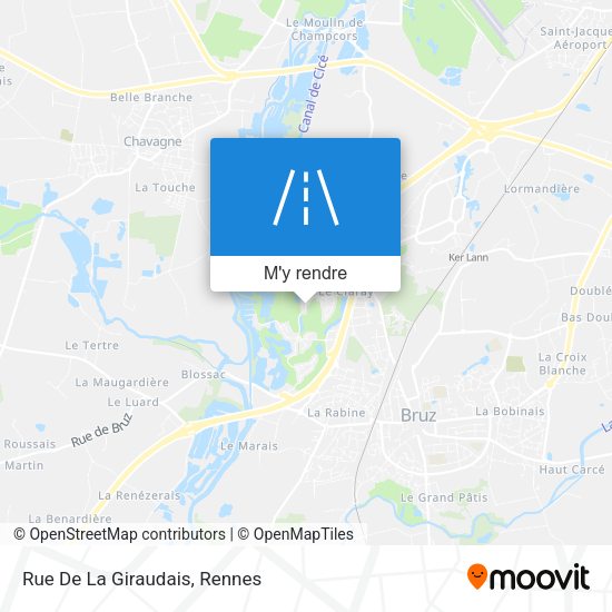 Rue De La Giraudais plan