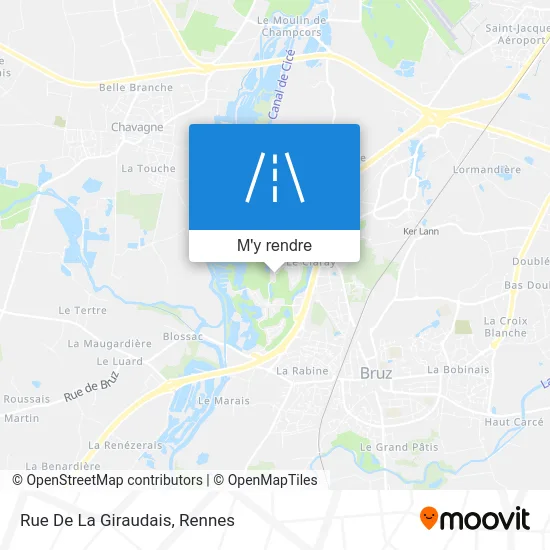 Rue De La Giraudais plan