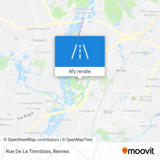 Rue De La Tremblais plan