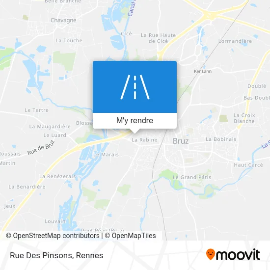 Rue Des Pinsons plan